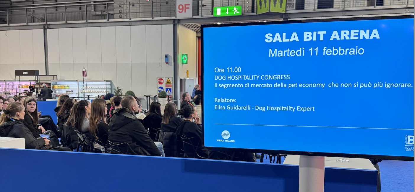 Sala BIT Arena durante un intervento sulla pet economy